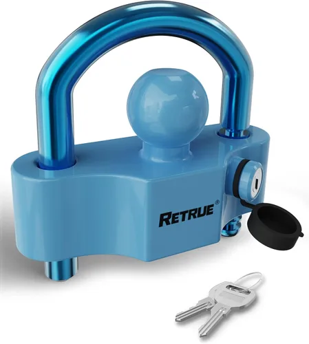 Vista 11 de RETRUE Cerradura de Acoplador Universal Cerraduras para Remolque Enganche de Bola Cerradura de Enganche de Remolque Seguridad Ajustable Acero