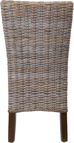 Vista 6 de SAFAVIEH - Juego de 2 sillas de comedor de madera Ozias, asiento de 18.8 pulgadas, color gris costero SEA8014A