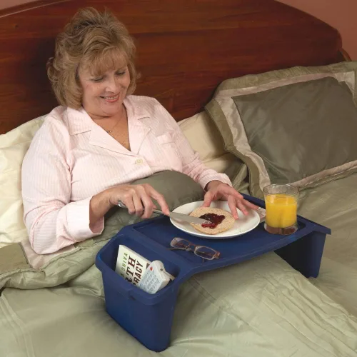 Vista 2 de SP Ableware Maddak Ableware - Bandeja de cama (el color puede variar) (764170000), surtido, universal (49260) (paquete de 2)