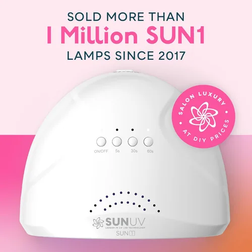 Vista 2 de SUNUV Lámpara de uñas LED UV, luz de gel para esmalte de uñas, secadora UV con 3 temporizadores SUNone White