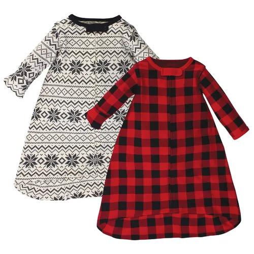 Vista 9 de Touched by Nature Saco de dormir unisex de algodón orgánico de manga larga para bebé, manta, mariposas brillantes, 0-3 meses Bright Butterflies