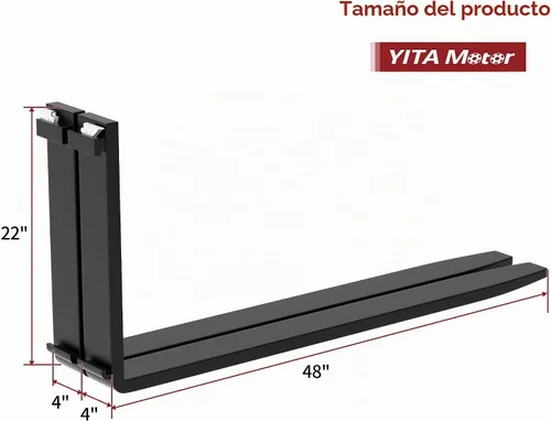 Vista 9 de YITAMOTOR Accesorio universal para horquilla de palet de 4000 libras, marco Negro