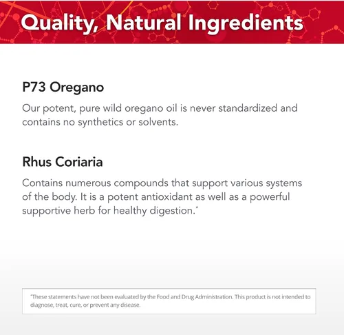 Vista 4 de Physician's Strength Wild Oregano-Plus - 90 cápsulas - Apoya el sistema inmunológico saludable, la digestión y los huesos y las articulaciones - Sin