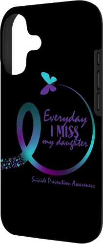 Vista 2 de Loving Memory Daughter Suicide Awareness Prevention Phone Case for iPhone 17