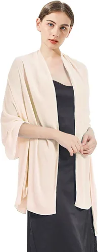 Vista 4 de RonFoxi Chiffon Shawl Wraps Scarves for Formal Evening Party Dress, Bride Bridesmaid Shawl for Wedding
