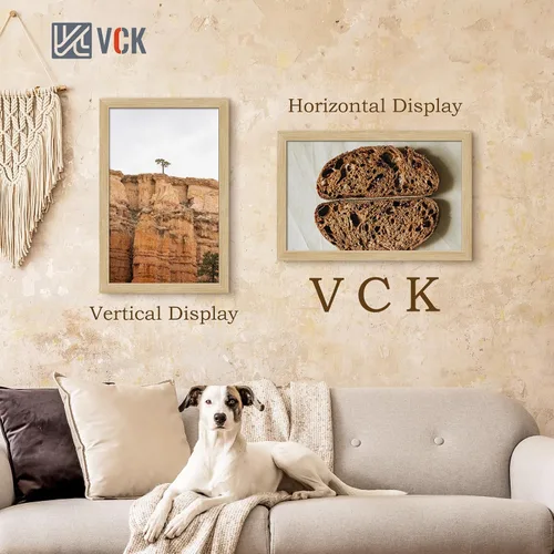 Vista 376 de VCK Marcos para póster de madera maciza de 22.375 x 34 pulgadas, marco de fotos A1 negro con montaje en pared, paquete de 3