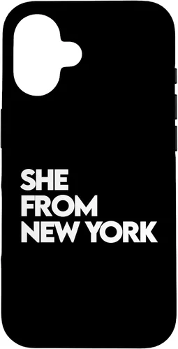 Vista 32 de She from New York Shirt, She's from NY NYC, Bronx, 713 832 Case for iPhone 17