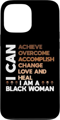 Vista 23 de iPhone 11 Pro Max poderoso negro mujer afirmación afroamericana orgullo caso