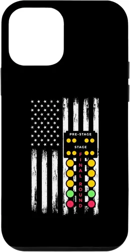 Vista 16 de American Flag Drag Strip Auto Tree Light Racecar Driver Case for iPhone 16