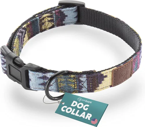 Vista 8 de Embark Adventure Collar para Perros – Collares de perro de nailon elegantes y duraderos para perros pequeños, cómodo collar para mascotas, collares