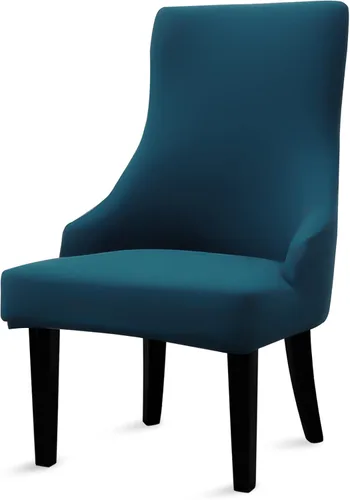 Vista 22 de Liykimt Juego de 1 funda elástica para silla lateral con respaldo de ala, funda decorativa para silla de comedor con brazo, lavable tapizada