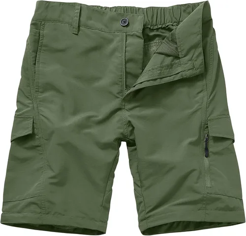 Vista 3 de Pantalones de senderismo para hombre, de secado rápido, ligeros, convertibles, con cremallera, para trabajo