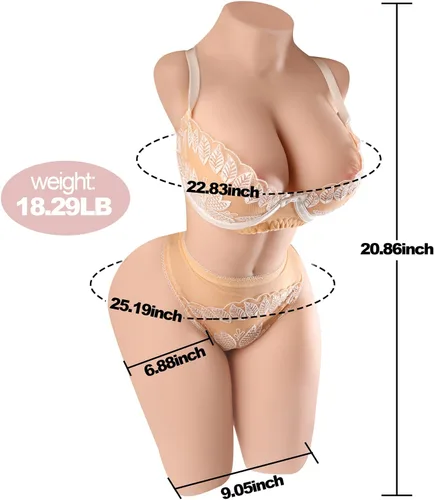 Vista 2 de 18.29Lb Efficient Version muñecas para adultos xx tamaño Real nalgona Juguetes Sexuales para Hombre-9W232