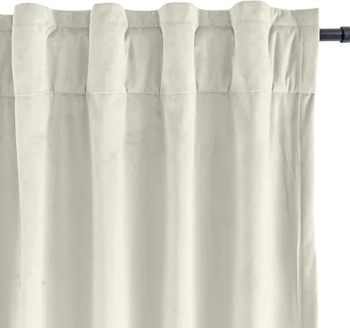 Vista 2 de ChadMade BIRKIN Collection juego de 2 cortinas mates de terciopelo de 50 pulgadas de ancho x 63 pulgadas de largo