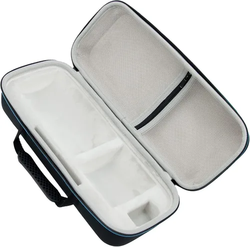 Vista 4 de XINGFUDAO Funda de transporte para proyector compatible con Samsung The Freestyle, funda de almacenamiento portátil de EVA rígida que se adapta Negro