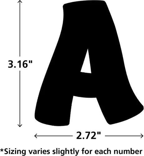Vista 5 de Teacher Created Resources Black Funtastic Font Letras Magnéticas de 3" (77214)