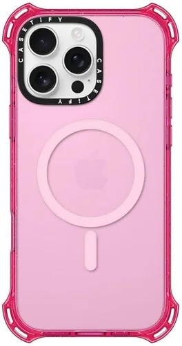 Vista 19 de CASETiFY Funda Bounce para iPhone 16 Pro [a prueba de golpes, 21.3 pies, protección contra caídas de grado militar 6X, compatible con Magsafe] Azul