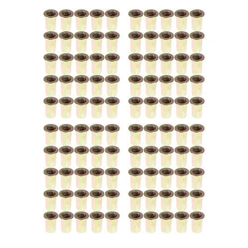 Vista 6 de 100 piezas M6 Kit de tuercas remachadoras Kit surtido de tuercas de remache cabeza plana roscada tuerca de inserción