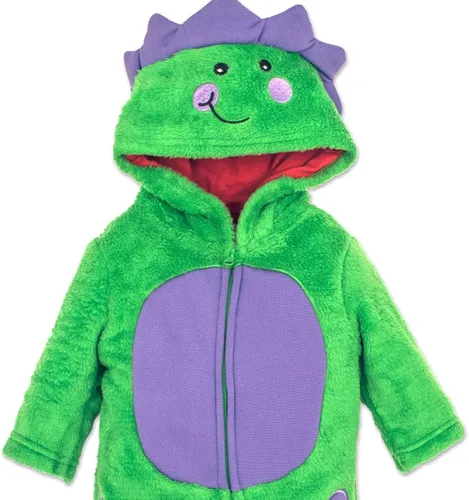 Vista 4 de Disfraz de unicornio con capucha, diseño de esqueleto de dinosaurio