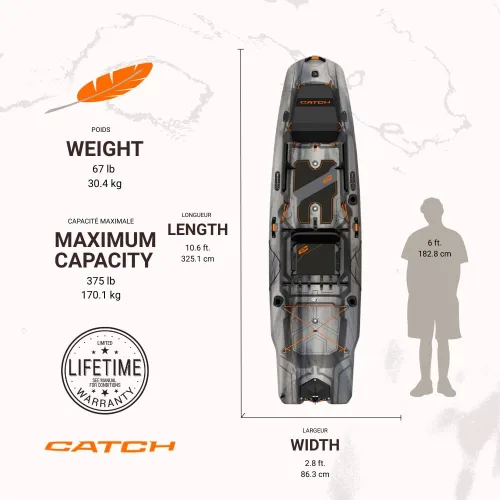Vista 2 de Pelican Catch Mode 110 Kayak