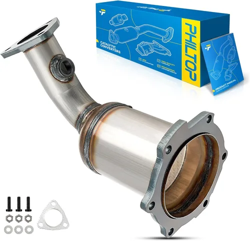 Vista 79 de PHILTOP Convertidor Catalítico de Ajuste Directo para Murano 2009 2010 2011 2012 2013 2014 3.5L, Cáscara de Acero Inoxidable Aluminio 203-1010