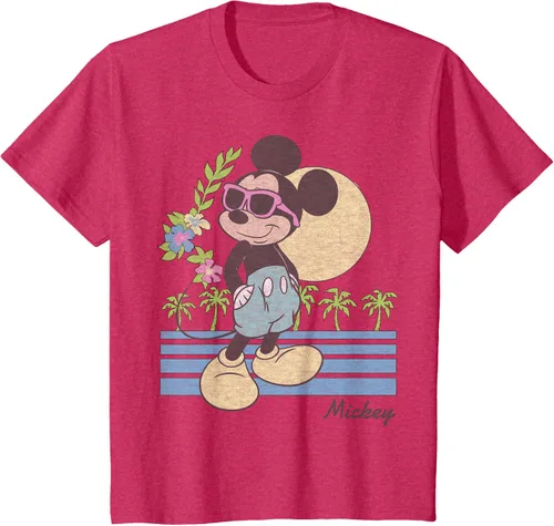 Vista 33 de Disney Mickey and Friends Mickey Retro Beach Camiseta S Gris Oscuro
