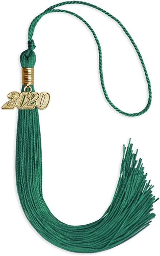 Vista 137 de Endea Graduation - Borla de un solo color con fecha dorada (Oro Antiguo, 2020)