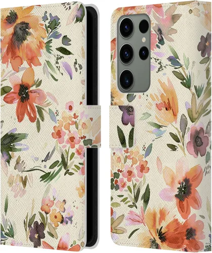 Vista 38 de Head Case Designs Officially Licensed Ninola Butterfly Nature Spring Floral Leather Wallet Case Compatible with Samsung Galaxy A07 4G