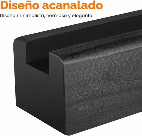Vista 7 de Uonlytech - Soporte de espejo de madera antideslizante para soporte de suelo para exhibición de obras de arte de longitud completa, accesorio