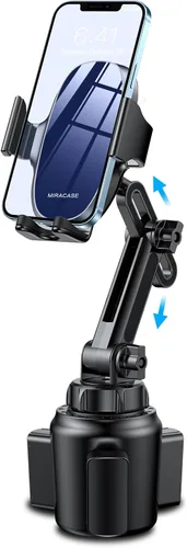 Vista 13 de Miracase Soporte Universal para Teléfono en Portavasos de Coche, [Versión Mejorada] Soporte Ajustable de Cuello Largo para Portavasos de Coche