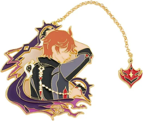 Vista 2 de Kazuha Genshin - Pin de esmalte de impacto Kaedehara Kazuha Jewelry Broche de solapa de regalo para los fanáticos, broche de insignia de metal