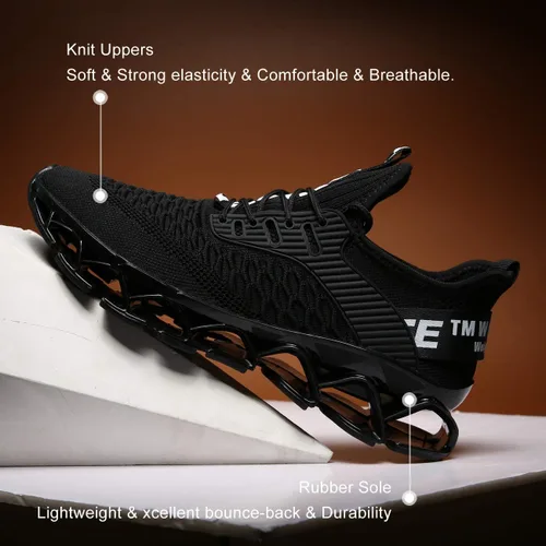 Vista 3 de Zapatos deportivos Chopben para correr tenis a la moda con red transpirable y suela suave antideslizante zapatos para caminar casuales y atléticos