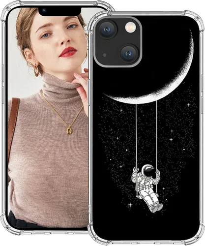 Vista 15 de Funda compatible con iPhone 15, diseño de kawaii, diseño femenino femenino para mujeres y niñas, diseño abstracto de corazón verde