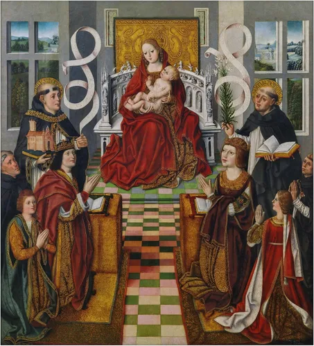 Vista 2 de Museo del Prado Plumier "Geometría XV-Maestro de la Virgen de los Reyes Catalanes