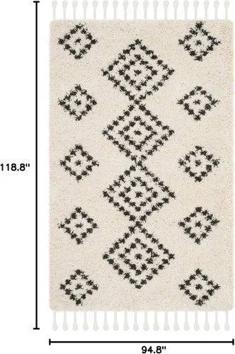 Vista 2 de MARTHA STEWART x SAFAVIEH MSR3124A - Alfombra hecha a mano de lana de damasco y viscosa de 7 pies 9 pulgadas x 9 pies 9 pulgadas, para sala
