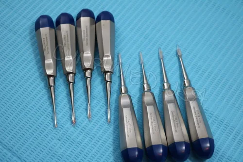 Vista 3 de Alemán 8 PCS Cirugía Dental Recta EXTRACCIÓN EXTRACCIÓN LUXATING Ascensor Azul
