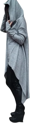 Vista 2 de Xuan2Xuan3 sudadera holgada, con bolsillos canguro, abrigo de vestir para mujer.