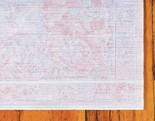 Vista 9 de Unique Loom Austin Collection Botanical, Medallion, Vintage Alfombra de área 4' 0" x 6' 0", Beige/Azul