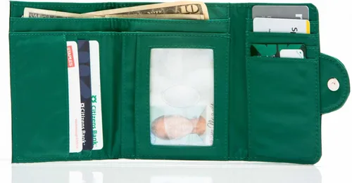 Vista 3 de Big Skinny Cartera delgada Trixie Trifold para mujer con capacidad para hasta 30 tarjetas