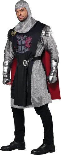 Vista 2 de California Costumes Disfraz de caballero medieval feria renacentista, para hombre