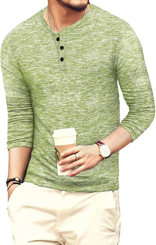 Vista 4 de YTD - Camiseta de manga corta para hombre, estilo casual, ajustada, básica, ligera, de verano