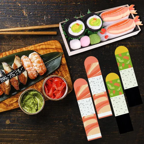 Vista 3 de AGRIMONY Funny Sushi Socks Box for Men Teen Boys - Sushi Lovers Food Socks-Fathers Birthday Christmas Gift Stocking Stuffers