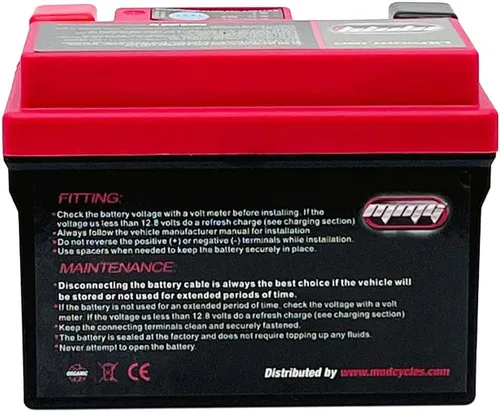Vista 6 de Batería sellada de iones de litio MMG Powersport 12V 120CCA, reemplazo para YTX4L-BS YTX5L-BS YTZ5S para motocicletas, scooters, ATV, UTV
