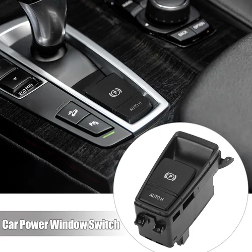 Vista 2 de X AUTOHAUX Botón de interruptor de control de freno de estacionamiento para BMW X5 2007-2013 para BMW X6 2008 2009 2010 2011 2012 2013 2014