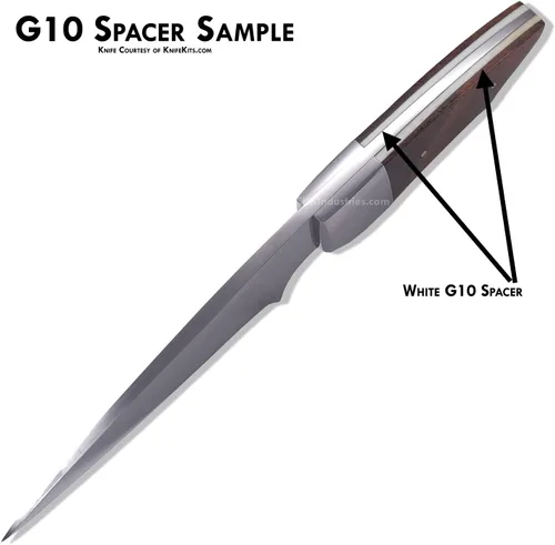 Vista 3 de EZSMITH G10 - Material espaciador de mango de cuchillo - (3 x 12 x 0.030 pulgadas) - Paquete económico de 16