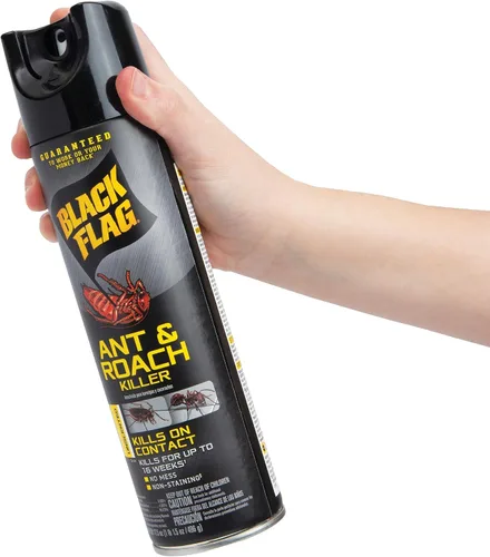 Vista 5 de Black Flag Ant & Roach Killer Aerosol, sin perfume, 17.5 onzas, paquete de 12