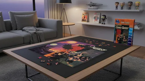 Vista 4 de Renegade Game Studios EC Comics Puzzle Weird Science-Fantasy - Rompecabezas de arte vintage de 1000 piezas