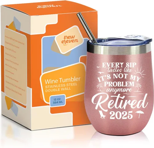 Vista 3 de NewEleven Frist - Regalo de Navidad de jubilación para mujer 2025 – Regalos de despedida para compañeros de trabajo, jefe, amiga, profesora, abuela