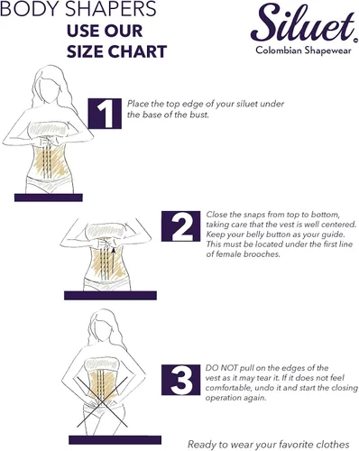 Vista 7 de Siluet Colombian Waist Trainer for Women F20NF21 100% Natural Latex Underbust Waist Corsets Waist Cincher