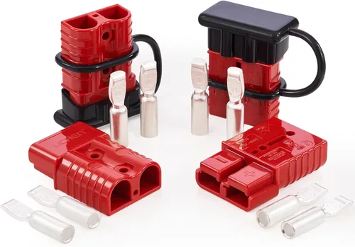 Vista 8 de Orion Motor Tech Paquete de 4 conectores de cable, kit de enchufe de arnés de cables de 50 A para cables de calibre 6-12, batería de 12 V-36 V